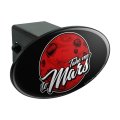 Take Me To Mars Red Planet Funny Oval Tow Trailer Hitch Cover Plug Insert For 2 In Receivers Black Abs Plastic With Uv