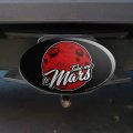 Take Me To Mars Red Planet Funny Oval Tow Trailer Hitch Cover Plug Insert For 2 In Receivers Black Abs Plastic With Uv