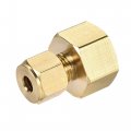 Uxcell Compression Tube Fitting G1 2 Female Thread X 6mm Od Straight Coupling Adapter Brass