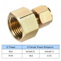 Uxcell Compression Tube Fitting G1 2 Female Thread X 6mm Od Straight Coupling Adapter Brass