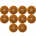 All Star Truck Parts Cls A 3-3 16 Round Reflector With Center Mounting Hole 2 Pack For Trailers Trucks Automobiles Mail Boxes 