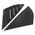 X Autohaux 1 Pair Car Rear Side Window Louvers Cover For Ford Mondeo Fusion 2013-2021 Matte Black