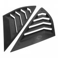 X Autohaux 1 Pair Car Rear Side Window Louvers Cover For Ford Mondeo Fusion 2013-2021 Matte Black