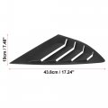 X Autohaux 1 Pair Car Rear Side Window Louvers Cover For Ford Mondeo Fusion 2013-2021 Matte Black