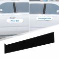 X Autohaux 6 Pcs Windshield B Pillar Trim Exterior Garnish Front Rear Left Right For Mitsubishi Lancer 2008-2017 Black