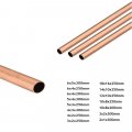 1pc Red Copper Tubes 1-16mm Internal Diameter 300mm 200mm 250mm Tube Brass Spacer Model Building Diy Toys Accessories Color