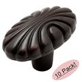 Cosmas 9901orb Oil Rubbed Bronze Oval Cabinet Hardware Oblong Knob 10 Pack 