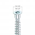 Uxcell Furniture Confirmat Screw 100pcs 7x50mm Hex Socket Woods Zinc Plated Countersunk Self-tapping Connecting Screw