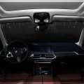 Pink Lotus Floral Car Windshield Sun Shade Botanical Flowers Leaves Sunshades Reflective Block Uv Rays Protector Keep Your