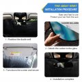 Pink Lotus Floral Car Windshield Sun Shade Botanical Flowers Leaves Sunshades Reflective Block Uv Rays Protector Keep Your