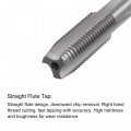 Uxcell M8 X 1 Straight Flute Thread Tap And 7 0mm Twist Drill Bit Set Metric Titanium Plated 6542 High Speed Steel Machine
