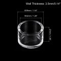 Uxcell 4pcs Pipe End Cap Fitting 32mm 1 26 Clear Acrylic Plug Adapter Fittings For Connecting Water Pipes