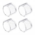 Uxcell 4pcs Pipe End Cap Fitting 32mm 1 26 Clear Acrylic Plug Adapter Fittings For Connecting Water Pipes