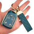 Ollen 5-button Tpu Key Fob Cover Fit For Gmc Acadia 2017-2023 Terrain 2018-2023 Sierra 2019-2023 Chevy Silverado 2019-2022 Full 