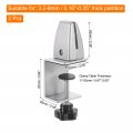 Uxcell Partition Support Bracket 2pcs Adjustable Desk Divider Clamp Privacy Panel For 3 2-9mm Thick Silver Tone