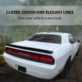 Ecotric Rear Spoiler Wing Compatible With 2008-2023 Dodge Challenger Srt Style Trunk Lid Ducktail Lip Paintable Matte Black
