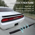 Ecotric Rear Spoiler Wing Compatible With 2008-2023 Dodge Challenger Srt Style Trunk Lid Ducktail Lip Paintable Matte Black