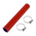1 Set 22mm 0 87 Id 0mm 7 Length 0 Degree Blue Red Car Silicone Hose With Clamps Coolant Universal 