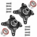 Caltric Front And Rear Wheel Hub With Bearing Bolt Compatible Polaris Magnum 500 325 4x4 2001 2002