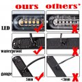 Universal Super Bright Car Truck Warning Hazard Caution Emergency Construction Beacon Flash Strobe Light Bar 10-led White Amber