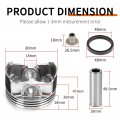 Top End Rebuild Kit Cylinder Gasket Piston W Rings For Polairs Rzr 4 S 800 Ranger 2011-2017