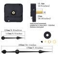 Willbond Long Shaft High Torque Clock Movement Motor With 7 Inch Spade Hands