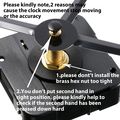 Willbond Long Shaft High Torque Clock Movement Motor With 7 Inch Spade Hands