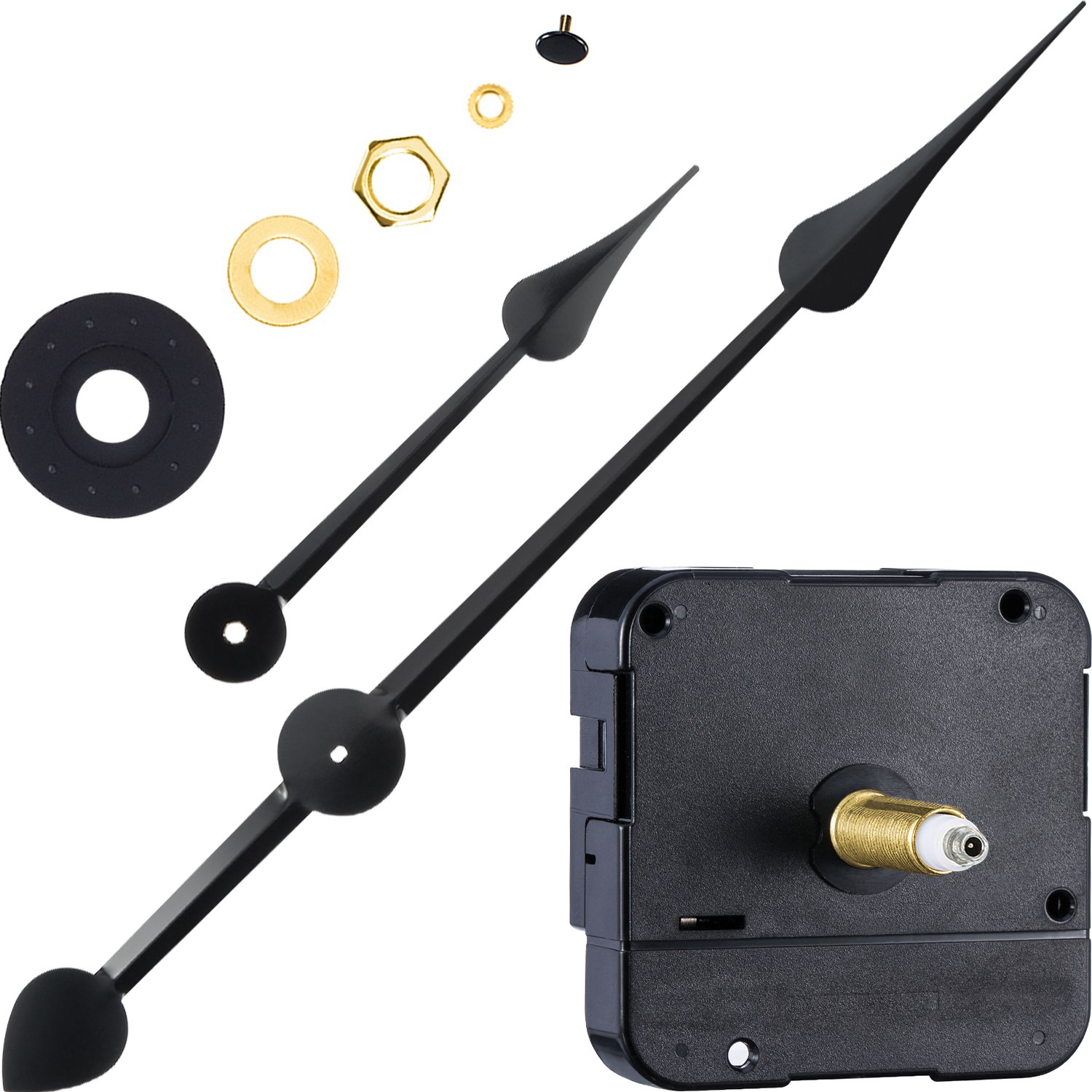 Willbond Long Shaft High Torque Clock Movement Motor With 7 Inch Spade Hands