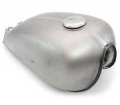 The Pacifica Bobber Raw Steel 2 4 Gallon 9l Motorcycle Gas Fuel Tank