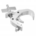 Uxcell Light Truss Clamps 1 W Stage Lighting Pipe C Clamp Aluminum Alloy For 57-2 36 Od Tube Max Load 120lb Silver 2pcs
