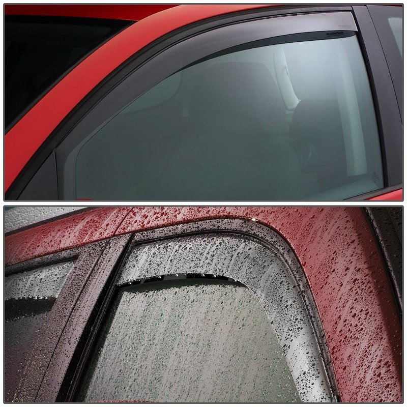 4pcs Tape-on Window Visor Deflector Rain Guard For Nissan Xterra 2000-2004 Acrylic