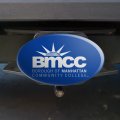 Borough Of Manhattan Community College Primary Logo Oval Tow Hitch Cover Trailer Plug Insert 2