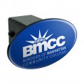 Borough Of Manhattan Community College Primary Logo Oval Tow Hitch Cover Trailer Plug Insert 2