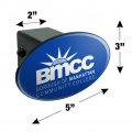 Borough Of Manhattan Community College Primary Logo Oval Tow Hitch Cover Trailer Plug Insert 2