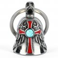 Gremlin Bells For Motorcycles Christ Cross Angel With Turquoise Biker Riding Accessory Bell Luck All Your Life Motorcycle 