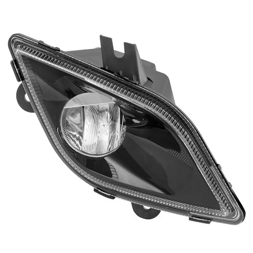 Front Right Full Led Fog Light For 2018 To 2024 Freightliner Cascadia Passenger Side Bumper Lamp Drl Clear Lens Black Housing