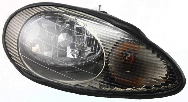 Evan-fischer Headlight Set For 1996-1999 Mercury Sable Left Driver And Right Passenger Side Halogen With Bulb S