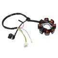 Gy6 50cc 60cc 80cc 100cc Qmb139 Ac 8 Coil Rear Copper Magneto Stator For Scooters Taotao Buyang Kazuma Sunl 5 Wire 3 Plug 