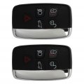Ocpty 2 Pcs Flip Key Entry Remote Control Uncut Fob Shell Case Replacement For Land Rover Range Sport Lr2 Lr4 Evoque 2012 2013
