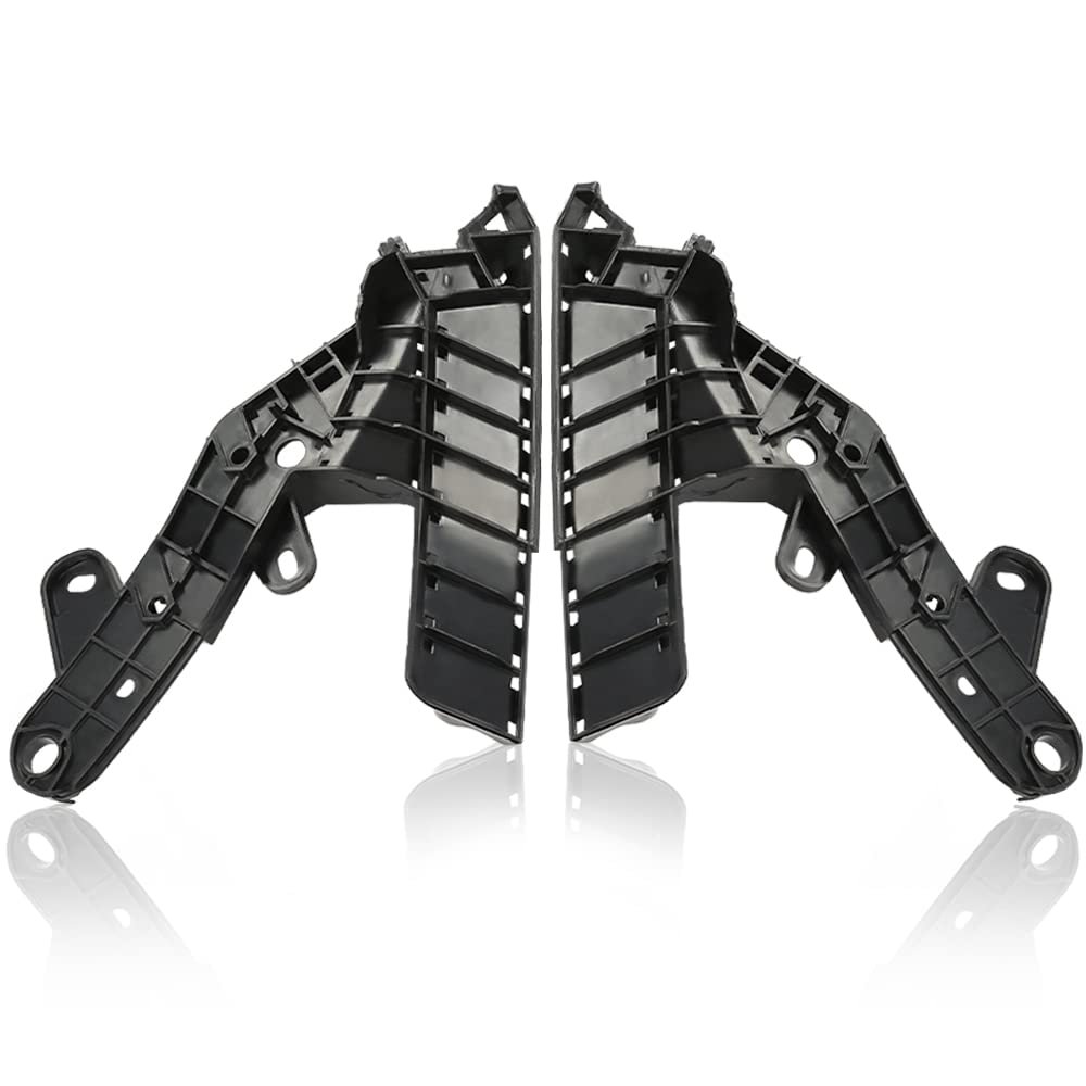 Front Bumper Bracket Retainer For 2013 2014 2015 Nissan Altima Sedan Left And Right Side Pair Black Polypropylene Replacement