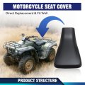 Pvc Leather Seat Cover Black For Honda 2000 2001 2002 2003 2004 2005 2006 Rancher 350
