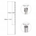 Uxcell 6 5mm Twist Drill Bits High-speed Steel Straight Shank Extra Long Bit 300mm Length For Wood Plastic Aluminum