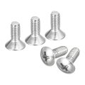 M4x8mm Oval Head Phillips Machine Screws 50pcs 304 Stainless Steel Slightly Raised Countersunk 