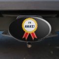 Graphics More I M Awake Award Funny Humor Oval Tow Trailer Hitch Cover Plug Insert