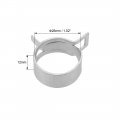 Uxcell Spring Band Type Clamp 26mm Inner Dia Fit 27 5-30mm Od Hose Fuel Line Silicone Tube Clips Silver Manganese Steel 5pcs