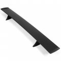 Hecasa Rear Trunk Spoiler Wing Compatible With 1968-1972 Oldsmobile Cutlass 442 Lid Lip Splitter Plastic Abs Painted Black