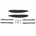 Hecasa Rear Trunk Spoiler Wing Compatible With 1968-1972 Oldsmobile Cutlass 442 Lid Lip Splitter Plastic Abs Painted Black