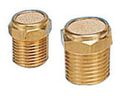 Pneumaticplus Bv-28 Sintered Bronze Breather Vent Brass Body 1 4 Npt Pkg Of 10 
