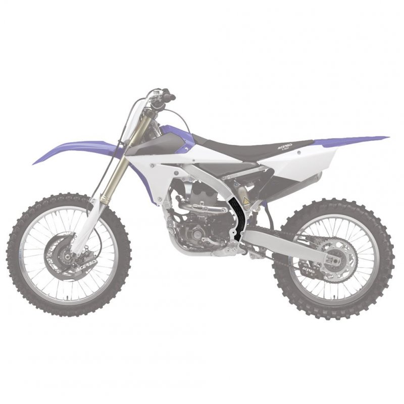 X-grip Frame Guards White Black For Yamaha Yz250f 2014 2016 Dual Injected Polycarbonate Motorcycle Protector With Enhanced Grip
