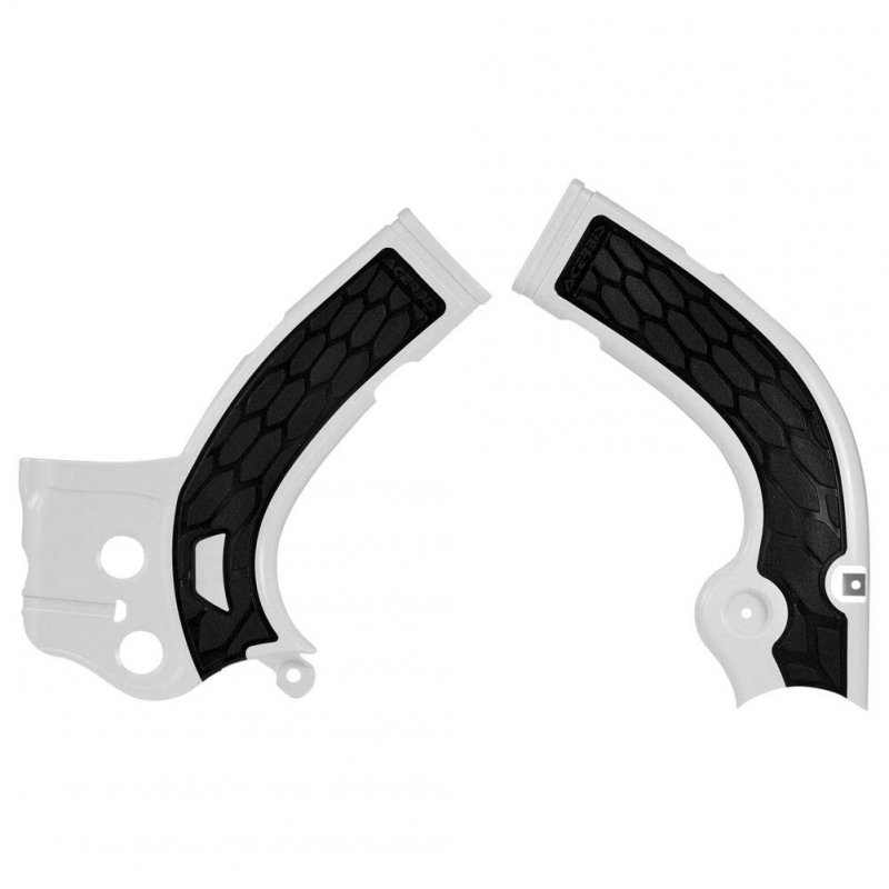 X-grip Frame Guards White Black For Yamaha Yz250f 2014 2016 Dual Injected Polycarbonate Motorcycle Protector With Enhanced Grip